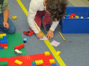 labling the duplo boat
