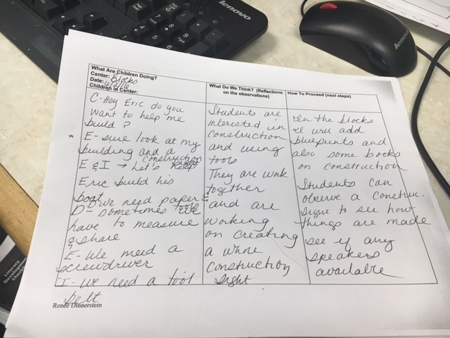 teacher's reflections